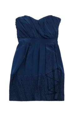 Shoshanna - Teal Strapless Silk Dress Sz 0