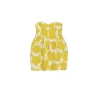Shoshanna - Yellow & White Strapless Printed Dress Sz 2