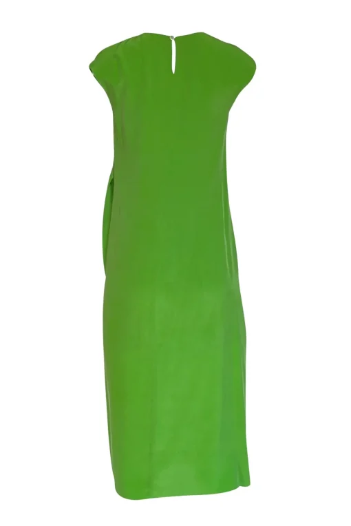 Sies Marjan - Green Silk Cap Sleeve Layered Front Dress Sz M