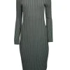 Simon Miller - Green Ribbed Long Sleeve Dress Sz S