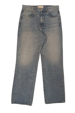 SLVRLAKE - Light Wash Straight Leg High Waisted Jeans Sz 14