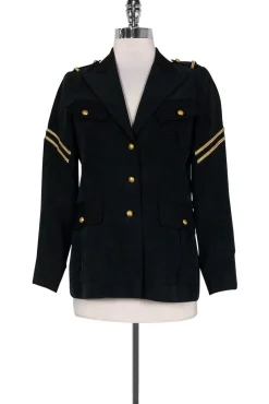 Smythe - Black w/ Gold Jacket Sz 4