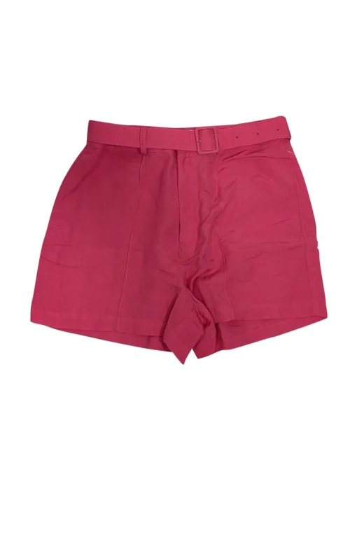Solid & Striped - Fuchsia Linen Blend Belted Shorts Sz L