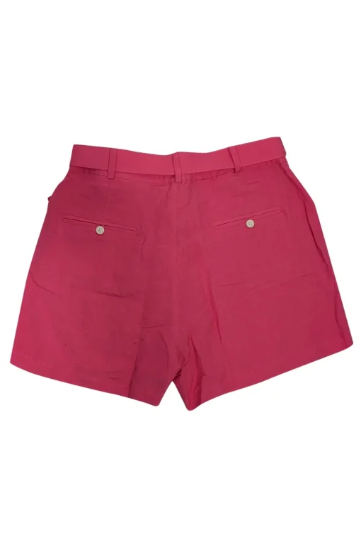 Solid & Striped - Fuchsia Linen Blend Belted Shorts Sz L