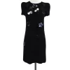 Sonia Rykiel - Black Embellished Cotton Sweater Dress Sz M