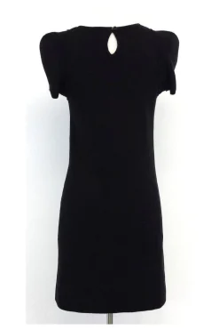 Sonia Rykiel - Black Embellished Cotton Sweater Dress Sz M