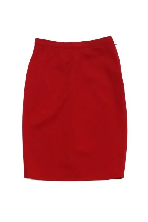 Sonia Rykiel - Vintage Red Wool Skirt Sz 8