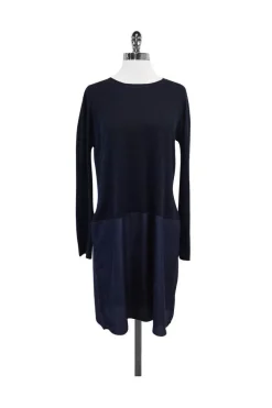 Sportmax - Navy Wool Knit Dress Sz 14