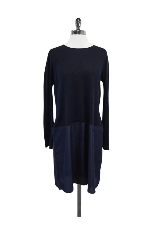 Sportmax - Navy Wool Knit Dress Sz 14