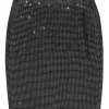 St. John - Black & Silver Shimmer Knit Skirt Sz 4