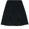 St. John - Black Knit A-Line Skirt w/ Sequin Details Sz 4