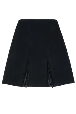 St. John - Black Knit A-Line Skirt w/ Sequin Details Sz 4