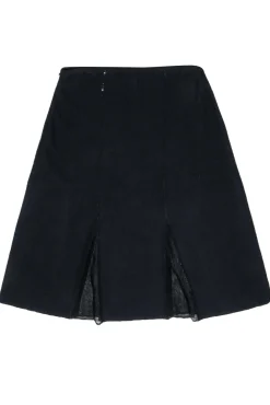 St. John - Black Knit A-Line Skirt w/ Sequin Details Sz 4
