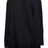 St. John - Black Knit Cardigan w/ Gold Buttons Sz P
