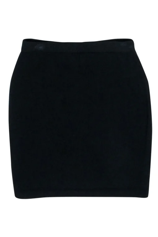 St. John - Black Knit Skirt Sz 4
