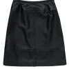St. John - Black Leather Pencil Skirt Sz 2