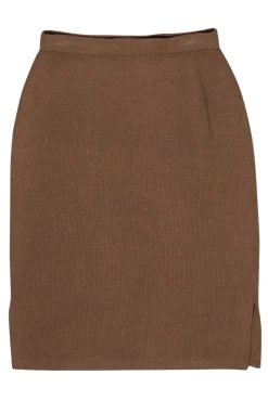 St. John - Brown Knit Pencil Skirt Sz 4