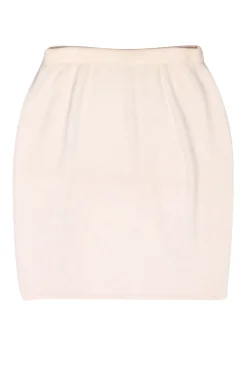 St. John - Cream Knit Pencil Skirt Sz 14