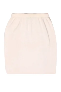St. John - Cream Knit Pencil Skirt Sz 14