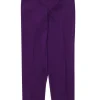 St. John - Eggplant Purple Tapered Leg Pleated Trousers Sz 2