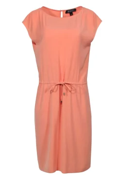 St. John - Light Orange Sleeveless Shift Dress Sz 6
