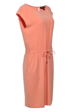 St. John - Light Orange Sleeveless Shift Dress Sz 6