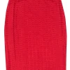 St. John - Red Knit Pencil Skirt Sz 6