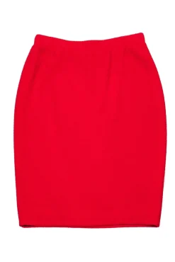 St. John - Red Tweed Skirt Sz 8