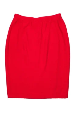 St. John - Red Tweed Skirt Sz 8