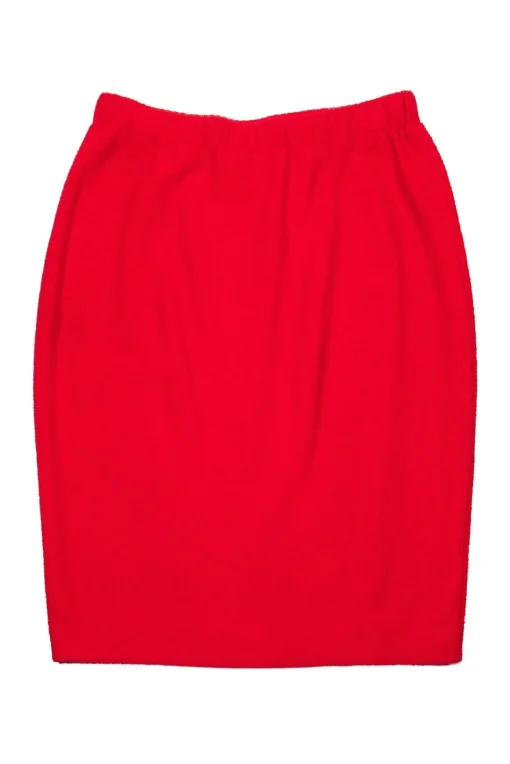 St. John - Red Tweed Skirt Sz 8