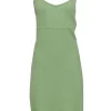 St. John - Sage Green Knit Tank Dress w/ Buckle Straps Sz M
