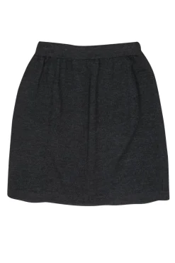 St. John Collection - Charcoal Grey Knit Skirt Sz 6
