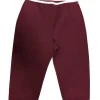 Staud - Maroon Cropped Pants w/ White Contrast Trim Sz L