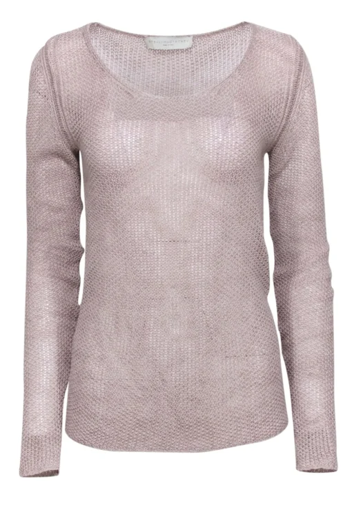 Stella McCartney - Beige Scoop Neck Loose Knit Top Sz XS