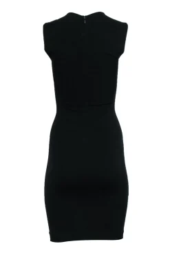 Stella McCartney - Black & White Curvy Colorblock Midi Dress Sz 0/2
