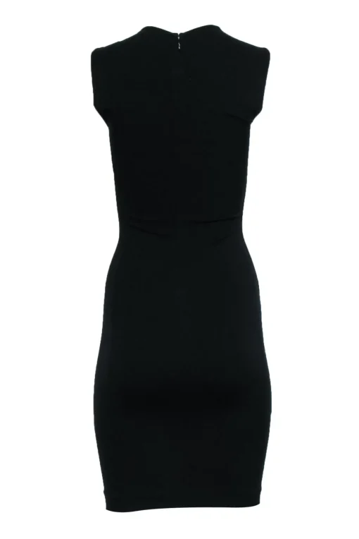 Stella McCartney - Black & White Curvy Colorblock Midi Dress Sz 0/2