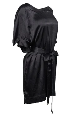 Stella McCartney - Black Silk Dress w/ Polka Dots Sz 10