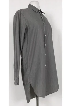 Steven Alan - Grey Cotton Shirt Dress Sz S