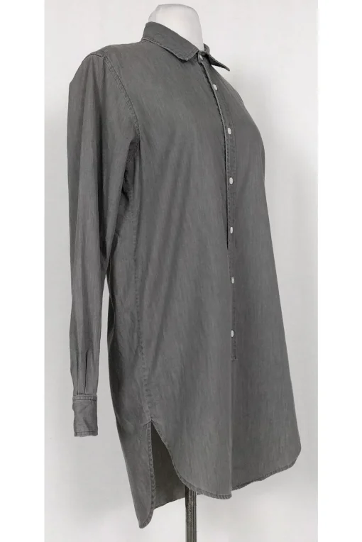 Steven Alan - Grey Cotton Shirt Dress Sz S