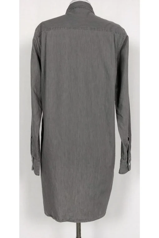 Steven Alan - Grey Cotton Shirt Dress Sz S