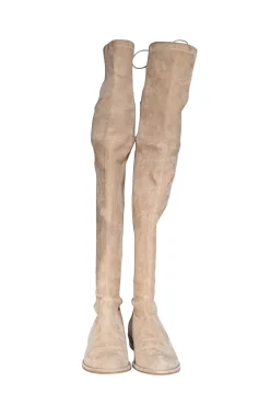 Stuart Weitzman - Beige Suede Over The Knee Tall Boots Sz 7