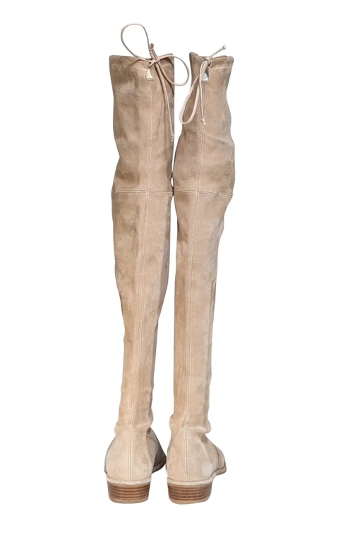 Stuart Weitzman - Beige Suede Over The Knee Tall Boots Sz 7