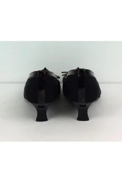 Stuart Weitzman - Black & Brown Peep Toe Heels Sz 8.5