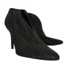 Stuart Weitzman - Black & Silver Ankle Booties Sz 10.5
