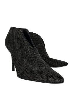 Stuart Weitzman - Black & Silver Ankle Booties Sz 10.5