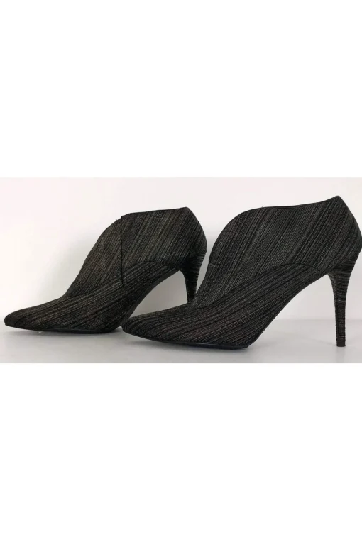 Stuart Weitzman - Black & Silver Ankle Booties Sz 10.5