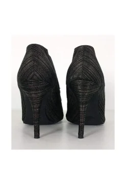 Stuart Weitzman - Black & Silver Ankle Booties Sz 10.5
