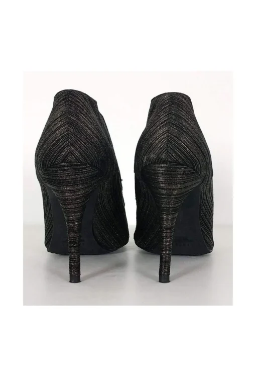 Stuart Weitzman - Black & Silver Ankle Booties Sz 10.5