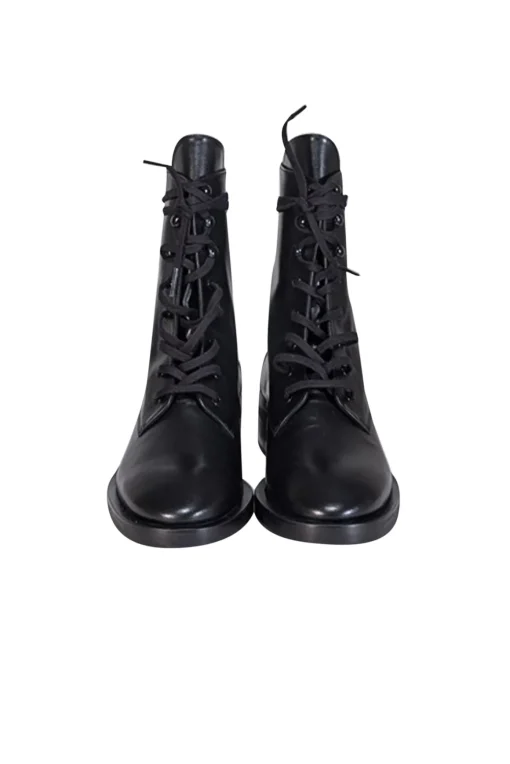 Stuart Weitzman - Black Leather "Sondra Sleek" Short Boots Sz 8