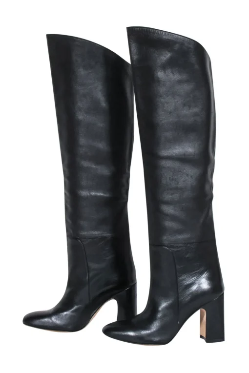 Stuart Weitzman - Black Leather Tall Boots Sz 5